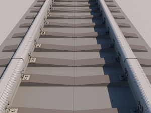 3d rail track model Modelo 3D