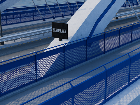 Most Apollo Bridge High Quality Textured and UV Unwrapped 3D 모델