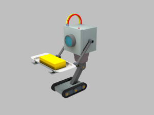 robot for butter from rick an morty 3D 模型