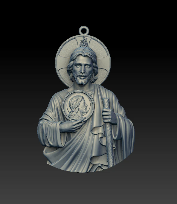 san juda pendant 3D Model .c4d .max .obj .3ds .fbx .stl .blend 