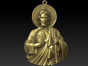 san juda pendant 3D Model