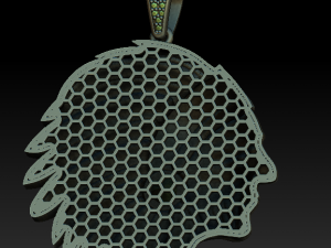 indian man pendant 3D Model