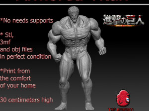 armored titan -- attack on titan 3D Print Model