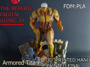 armored titan -- attack on titan Model Cetak 3D