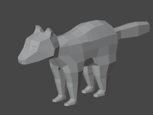 raccoon low poly - includes rig and blend file 3D-Modell