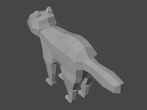 raccoon low poly - includes rig and blend file 3D-Modell