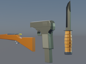 World War Low Poly Weapons Pack 3D Model
