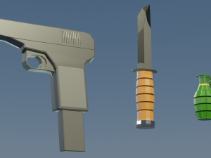 World War Low Poly Weapons Pack 3D Model