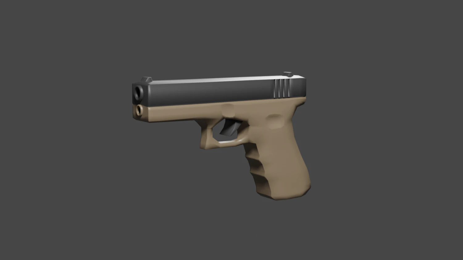 Pistola Glock Modello 3D .c4d .max .obj .3ds .fbx .stl .blend 