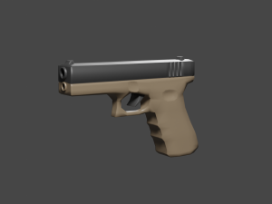 Glock Pistol Modelo 3D