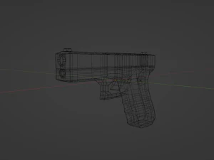 Pistola Glock Modello 3D