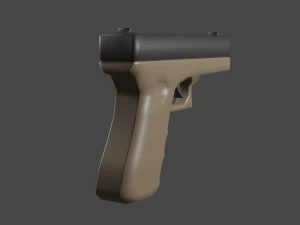 Pistola Glock Modello 3D