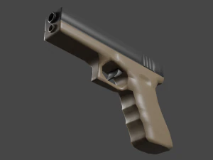 Pistola Glock Modello 3D