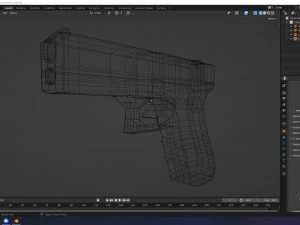 Pistola Glock Modello 3D