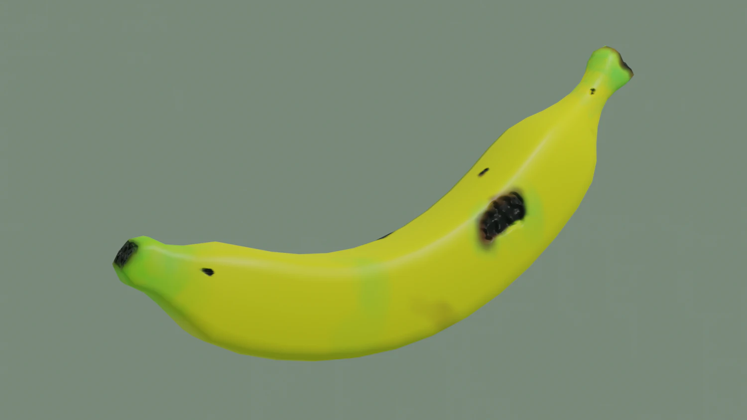 Banana 3D Model .c4d .max .obj .3ds .fbx .stl .blend