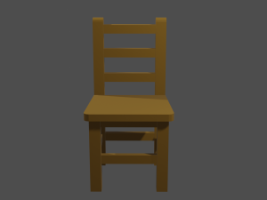 Low Poly Chair 3D मॉडल