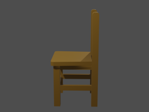 Low Poly Chair 3D मॉडल
