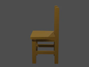 Low Poly Chair 3D Model