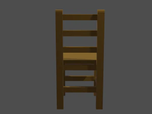 Low Poly Chair 3D Model