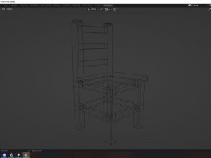 Low Poly Chair 3D मॉडल