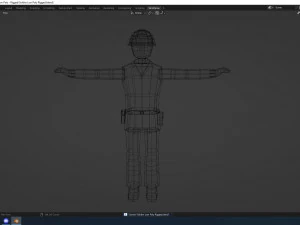 Asker D&uuml;ş&uuml;k Poli - te&ccedil;hizat dahil 3D Model