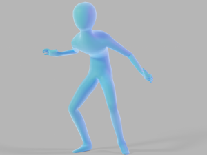 dr livesey walk free 3D model animated rigged