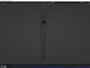 Thin Humanoid rigged 3D Модель