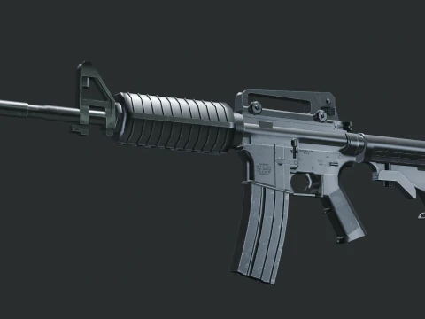 M4A1 spielbereit 3D Modell