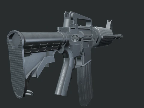 M4A1 게임 준비 완료 3D 모델