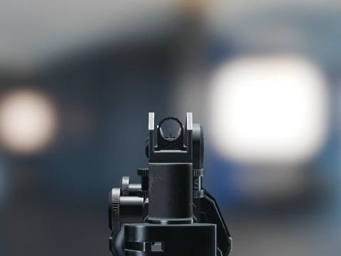 M4A1 게임 준비 완료 3D 모델