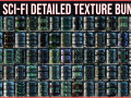 84 Sci Fi Detailed Hard Surface Texture Material Bundle Pack Texture CG Textures