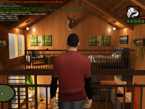 The interior of the house on a tree in the Barnhouse style 3D Model