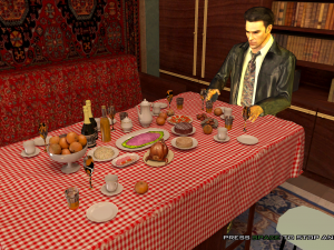 Post-Soviet interior for the New Year for the GTA game Model 3D