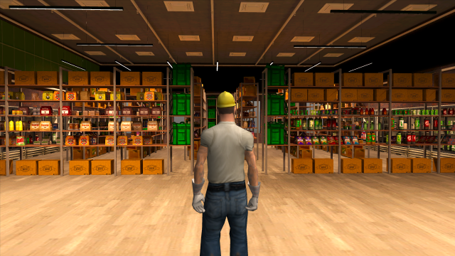 Interior of Food Delivery Warehouse for GTA Game 3D-Modell .c4d .max .obj .3ds .fbx .stl .blend 