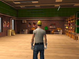 Interior of Food Delivery Warehouse for GTA Game 3D-Modell