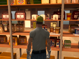Interior of Food Delivery Warehouse for GTA Game 3D-Modell