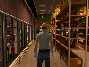 Interior of Food Delivery Warehouse for GTA Game 3D-Modell