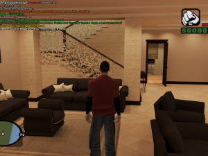 The interior of a private 2-storey house for GTA games 3D 模型