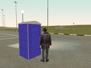 Biotoilet 3D-Modell