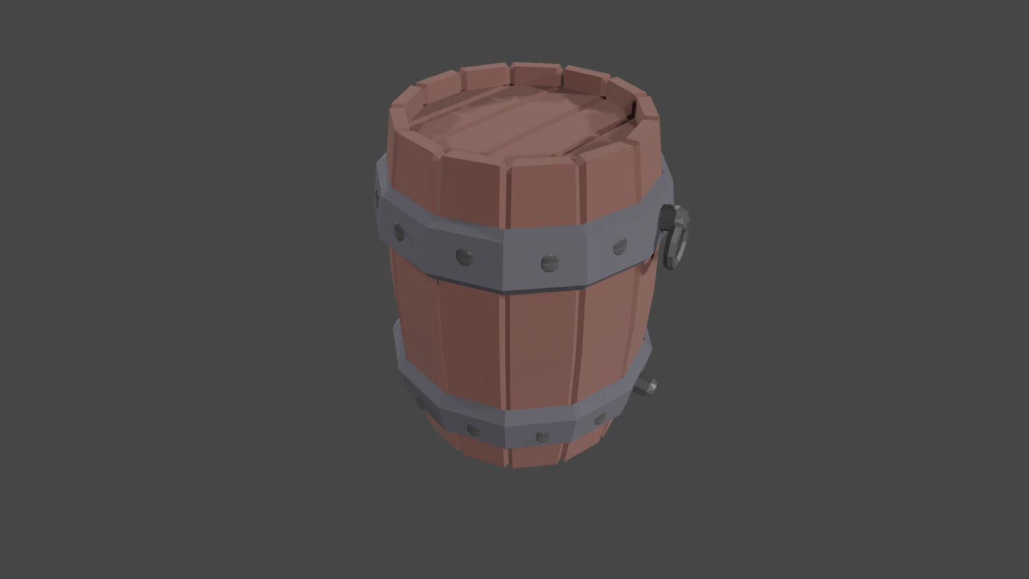 barrellowpoly 3D Model .c4d .max .obj .3ds .fbx .stl .blend 