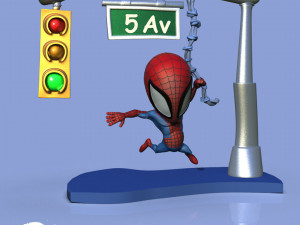 Spiderman chivi 3Dプリントモデル