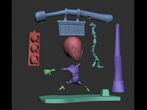 Spiderman chivi Model Cetak 3D