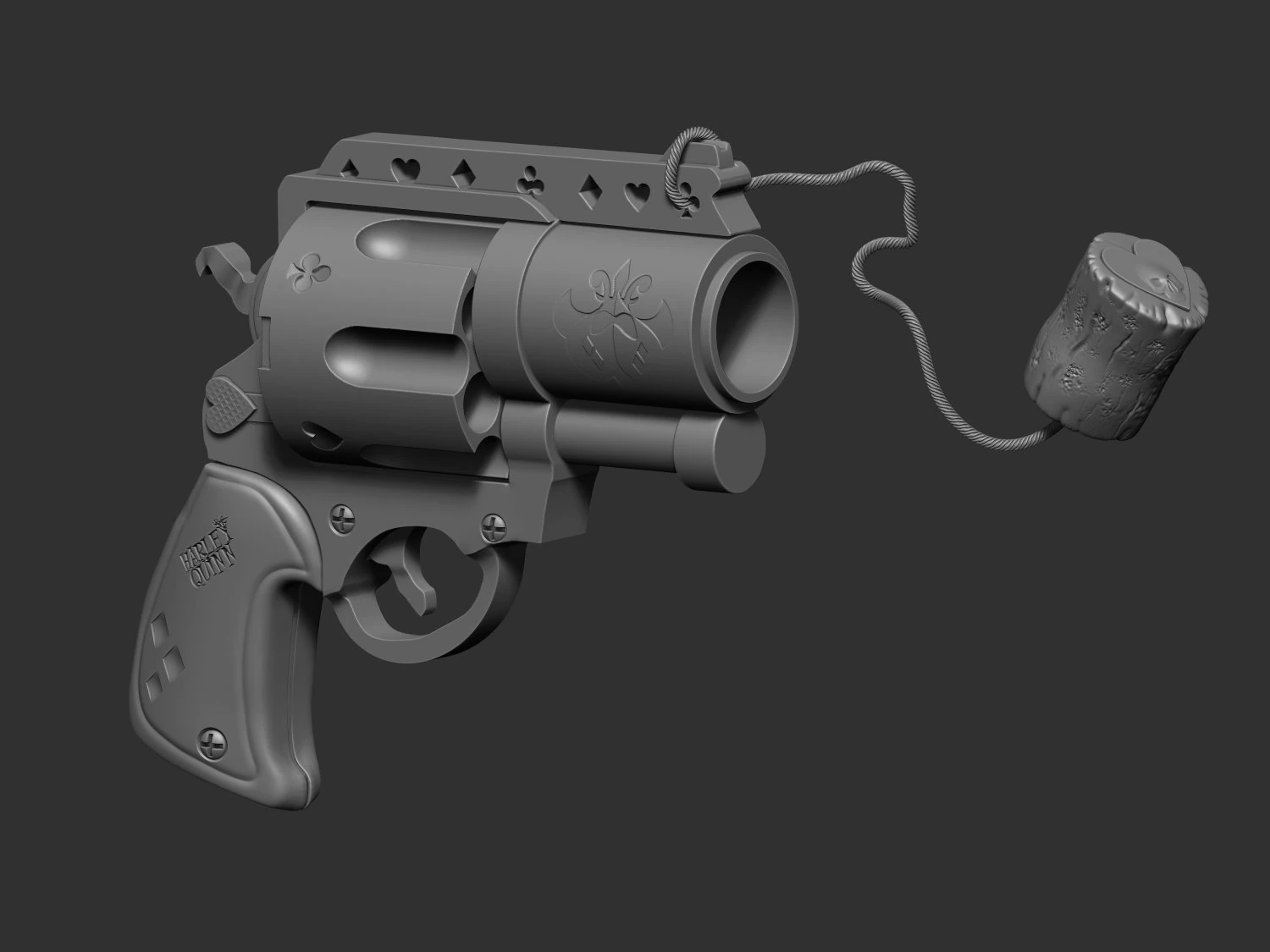 harley quinn 3D Model .c4d .max .obj .3ds .fbx .stl .blend 