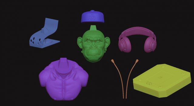 Monkey rude Boy Model Cetak 3D .c4d .max .obj .3ds .fbx .stl .blend 