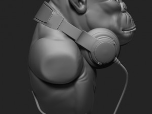 Monkey rude Boy Model Cetak 3D