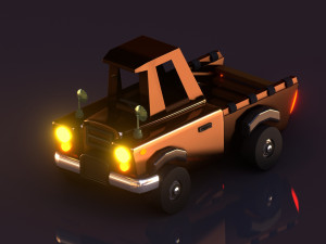 cartoon car vehicle 3D 模型