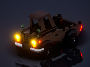 cartoon car vehicle Modèle 3D