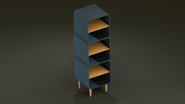 bookshelf furniture Modèle 3D .c4d .max .obj .3ds .fbx .stl .blend 