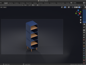 bookshelf furniture Modèle 3D
