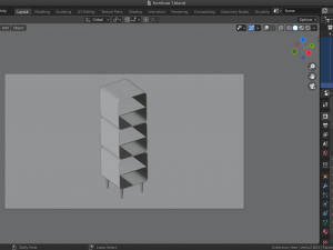 bookshelf furniture Modèle 3D